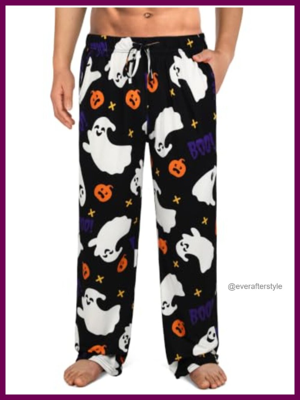 Mens Halloween Pajama Pants Funny Soft PJ Sleep Lounge Bottoms Pockets